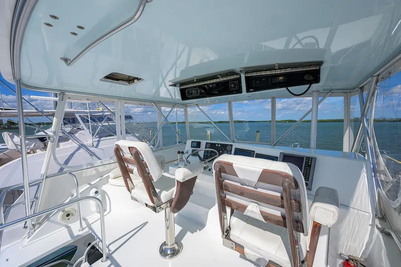 Slide: The Image of Post 50 SEANYLE - Flybridge - Helm - 12