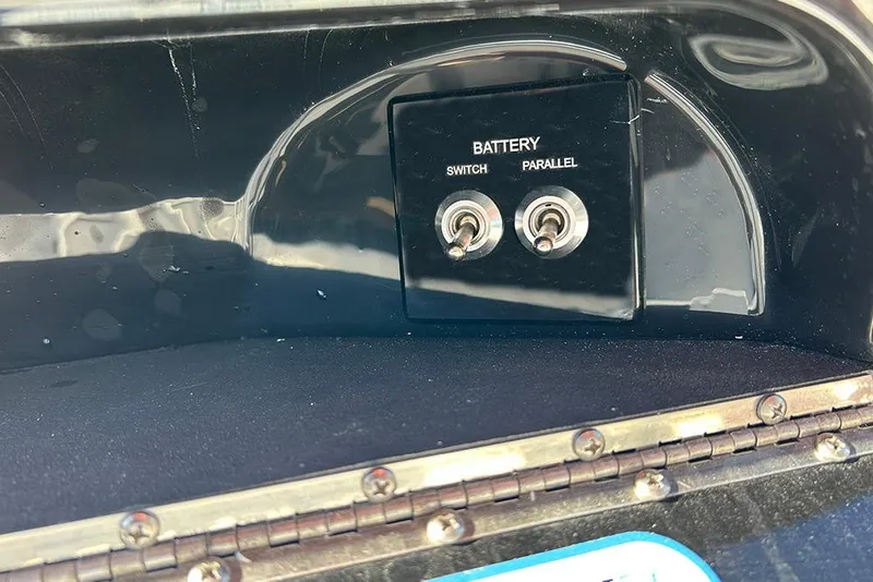 Slide: The Image of Battery switch panel on 2026 Sea Pro 210 Bay boat. - 33