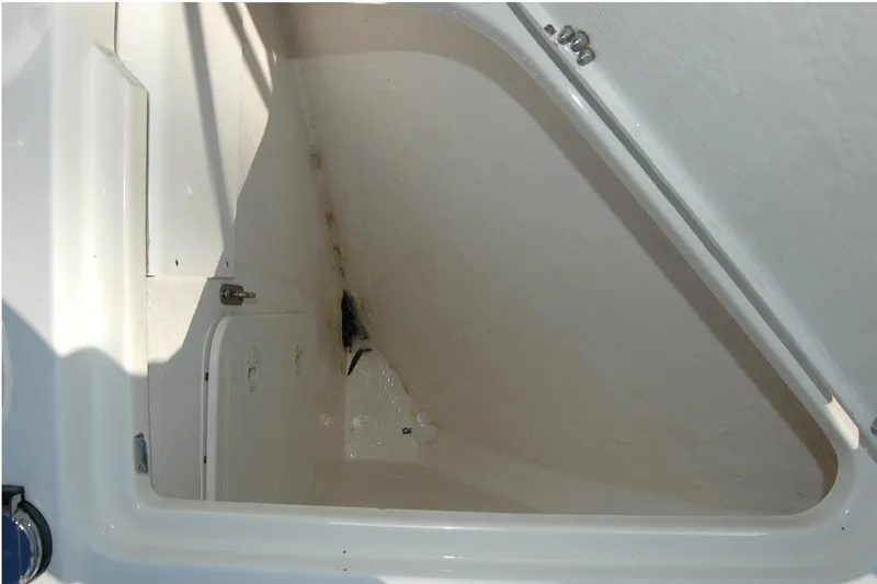 Slide: The Image of Storage compartment on a 2019 Sabre 38 Salon Express boat. - 29