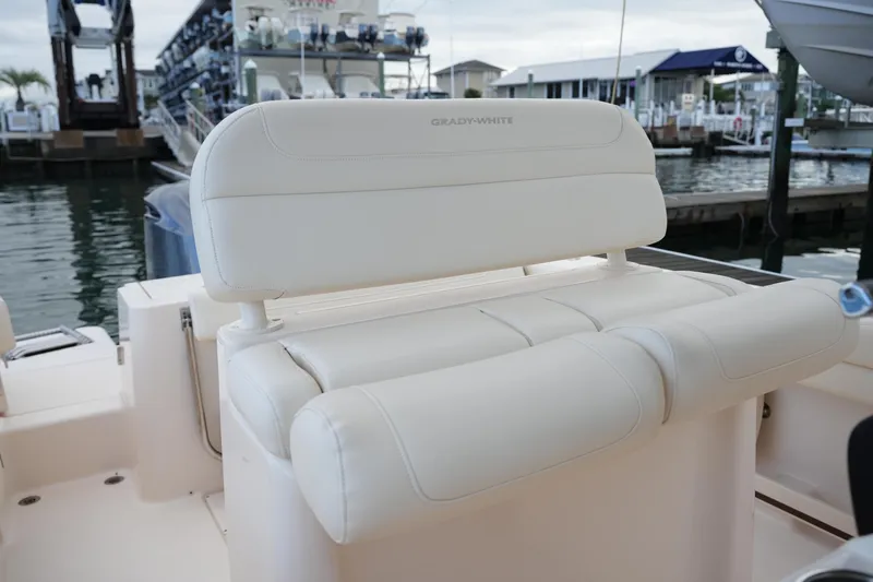 Slide: The Image of 2020 Grady-White Fisherman 236 boat seat, docked at marina. - 24