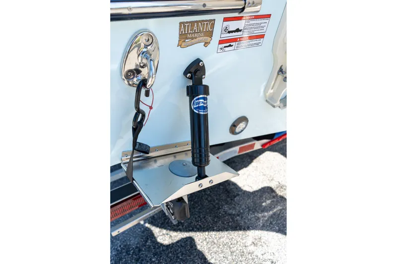 Slide: The Image of 2026 Grady-White 281 Coastal Explorer boat detail with Atlantic Marine branding. - 18