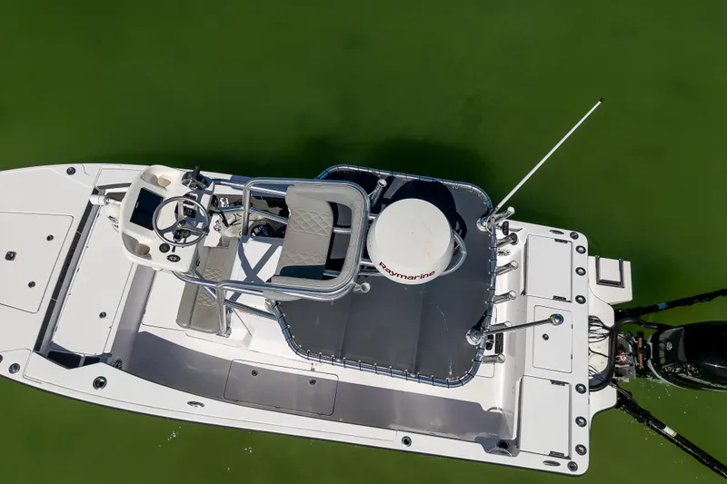 Slide: The Image of Bonefish, Bonefish Skiff, Carolina Skiff, Contender, Yellowfin, SeaVee, Regulator, Bay Boat, Power Pole, Mercury, REV Yacht Sales - 13