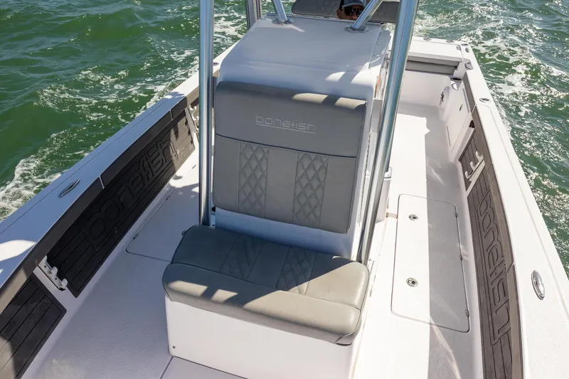 Slide: The Image of Bonefish, Bonefish Skiff, Carolina Skiff, Contender, Yellowfin, SeaVee, Regulator, Bay Boat, Power Pole, Mercury, REV Yacht Sales - 23