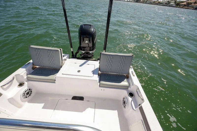 Slide: The Image of Bonefish, Bonefish Skiff, Carolina Skiff, Contender, Yellowfin, SeaVee, Regulator, Bay Boat, Power Pole, Mercury, REV Yacht Sales - 25