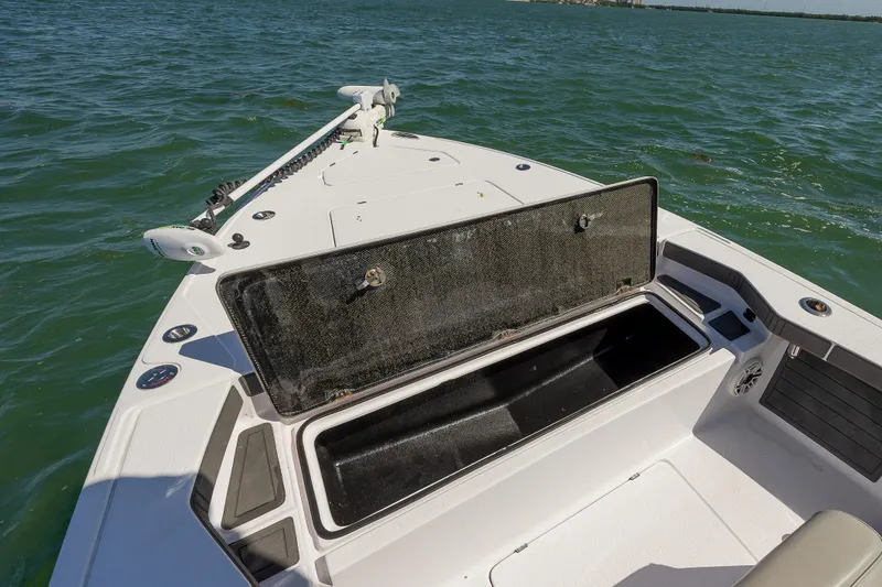 Slide: The Image of Bonefish, Bonefish Skiff, Carolina Skiff, Contender, Yellowfin, SeaVee, Regulator, Bay Boat, Power Pole, Mercury, REV Yacht Sales - 29