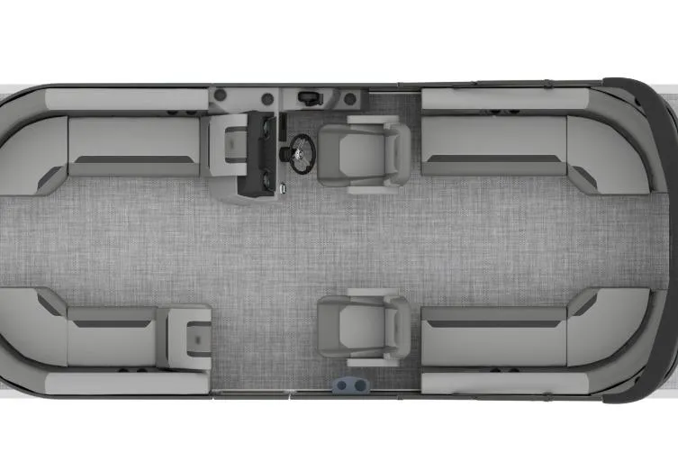 The Image of 2026 Premier 200 Sunscape RF pontoon boat on trailer at Sun Country Inland showroom. - 2