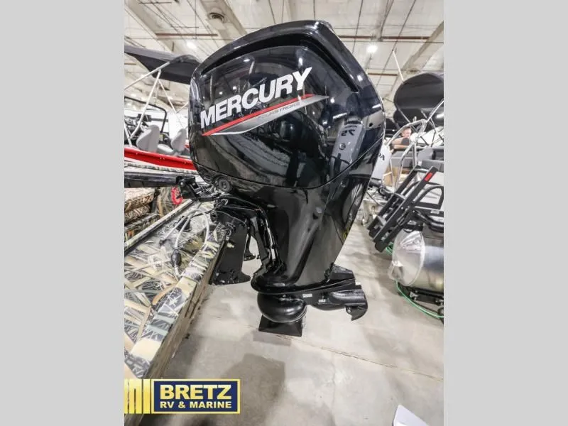 Slide: The Image of Mercury outboard motor on a 2025 Sportsman 1866 T boat. - 9