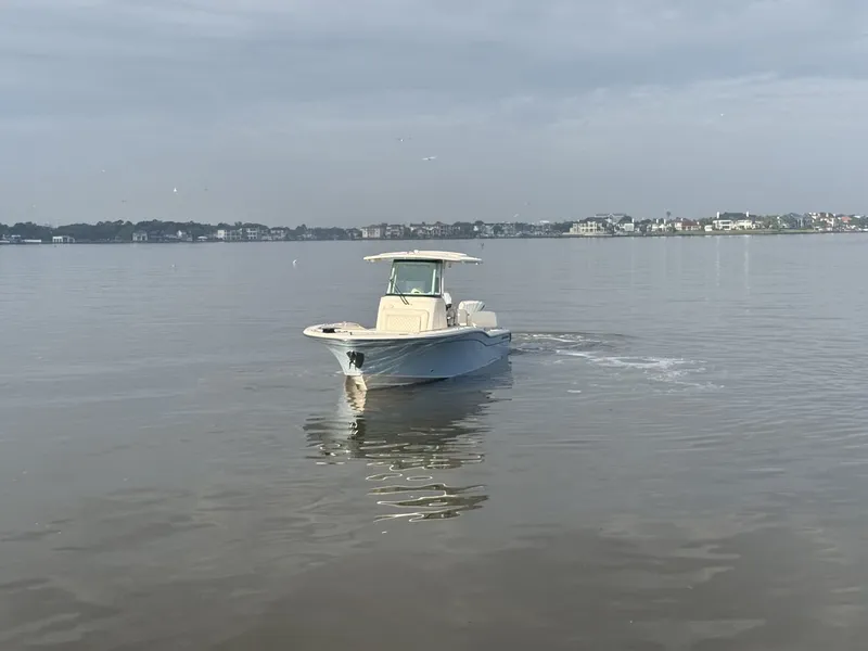 Slide: The Image of Helm console of the 2026 Grady-White 281 Coastal Explorer. - 46