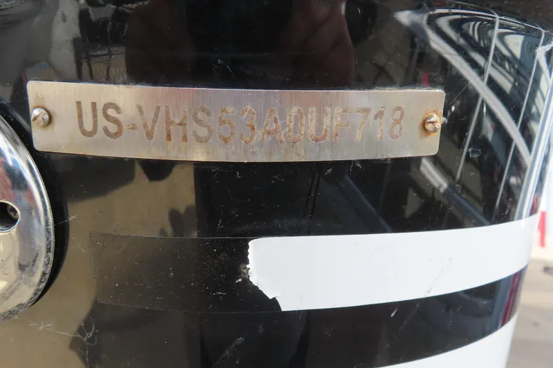 Slide: The Image of HCB 53 boat hull identification number plate, 2018 model. - 8