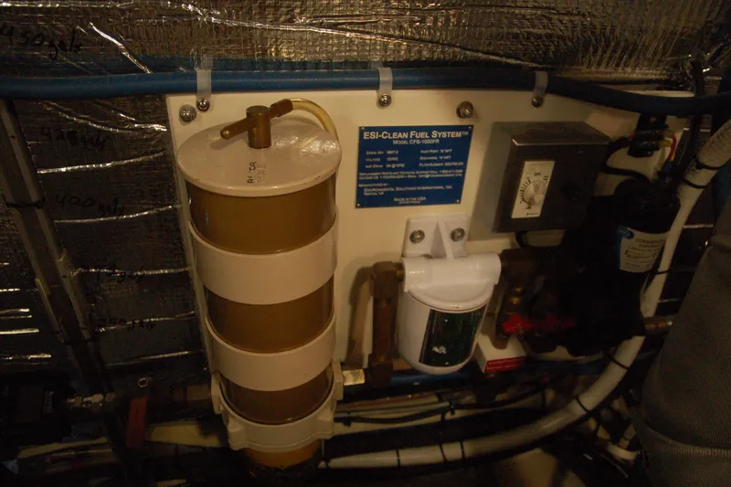 Slide: The Image of Custom 2006 Sprague fuel system with filtration components and control panel. - 82