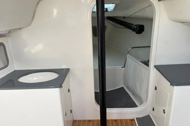 Slide: The Image of Interior of 2017 J Boats J/88 sailboat, featuring sleek design and modern amenities. - 12