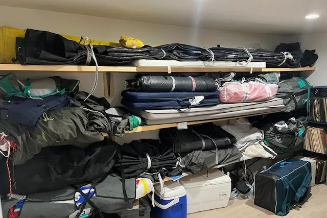 Slide: The Image of Storage room with organized sailing gear and equipment for a 2017 J Boats J/88. - 38