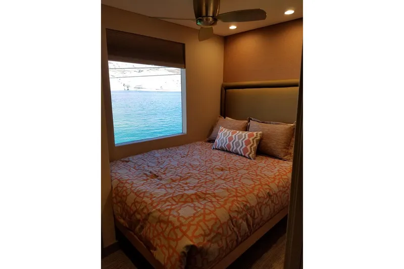 Slide: The Image of Cozy bedroom in Adonia 7518, 2017 model, with lake view and modern decor. - 22