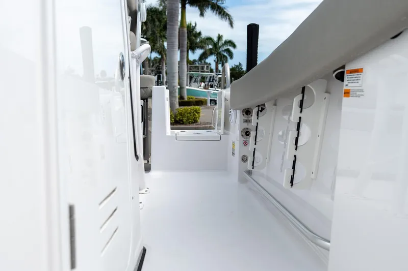 Slide: The Image of 2025 Sportsman Open 212 Center Console boat interior with sleek design and modern features. - 13