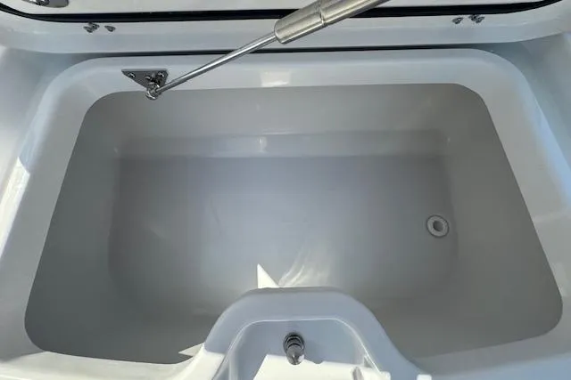Slide: The Image of Livewell compartment in 2025 Sportsman Open 282 Center Console boat. - 17