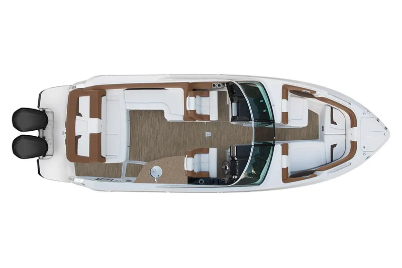 Slide: The Image of Manufacturer Provided Image: 2019 Four Winns Horizon H290 OB boat interior layout, top view. - 39