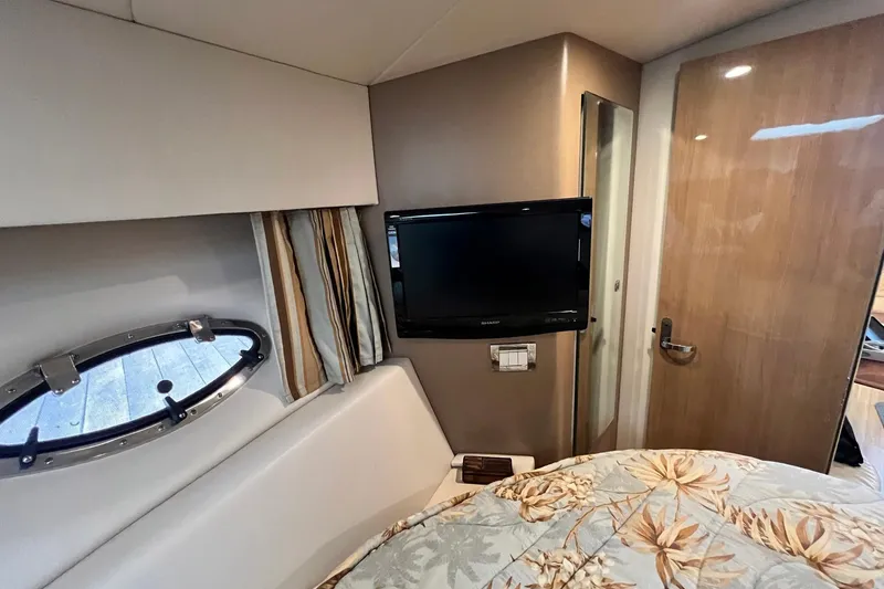 Slide: The Image of Interior of 2011 Formula 37 Performance Cruiser with TV and porthole window. - 25
