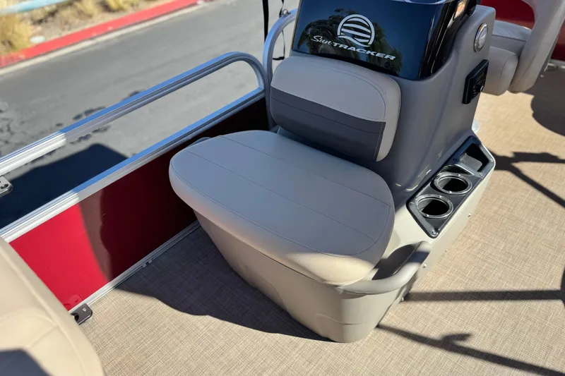 Slide: The Image of 2023 Sun Tracker Bass Buggy 16 XL boat seat with cup holders. - 13