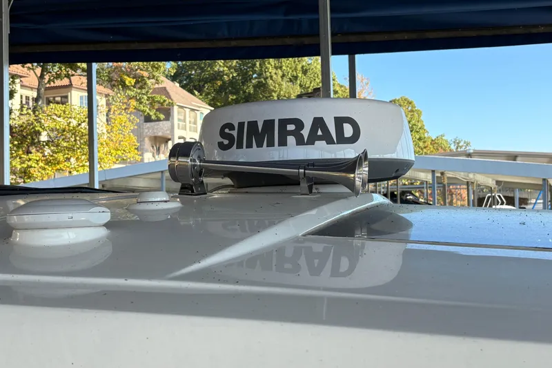 Slide: The Image of Luxurious interior of 2023 Sea Ray SLX 400 boat with elegant seating and modern amenities. - 26