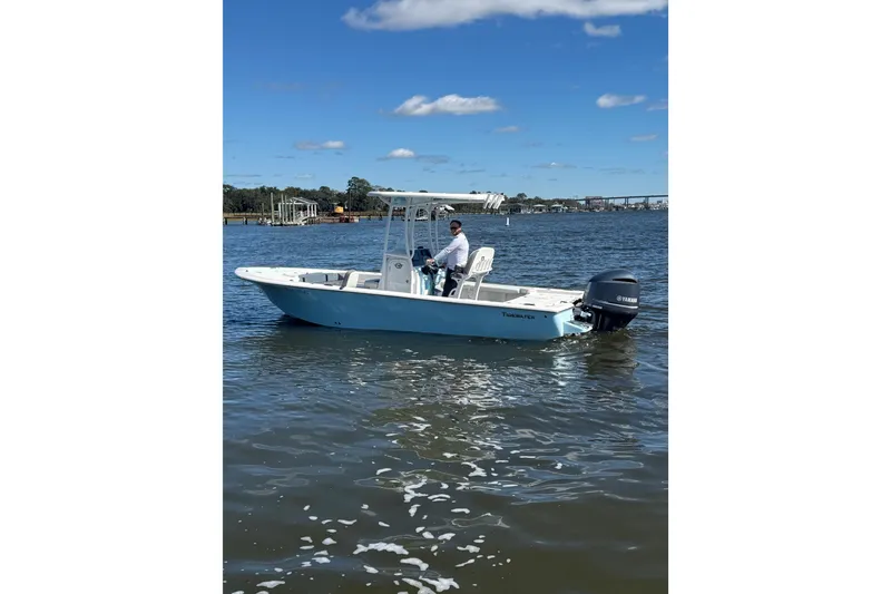 Slide: The Image of 2020 Tidewater 2300 Carolina Bay boat cruising on a sunny day. - 3