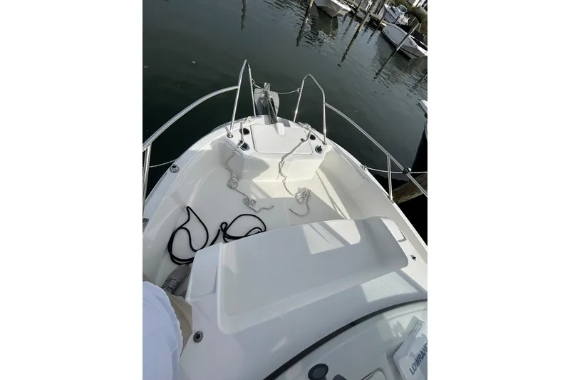 Slide: The Image of Bow view of 2020 Beneteau Barracuda 9 boat docked at marina. - 4