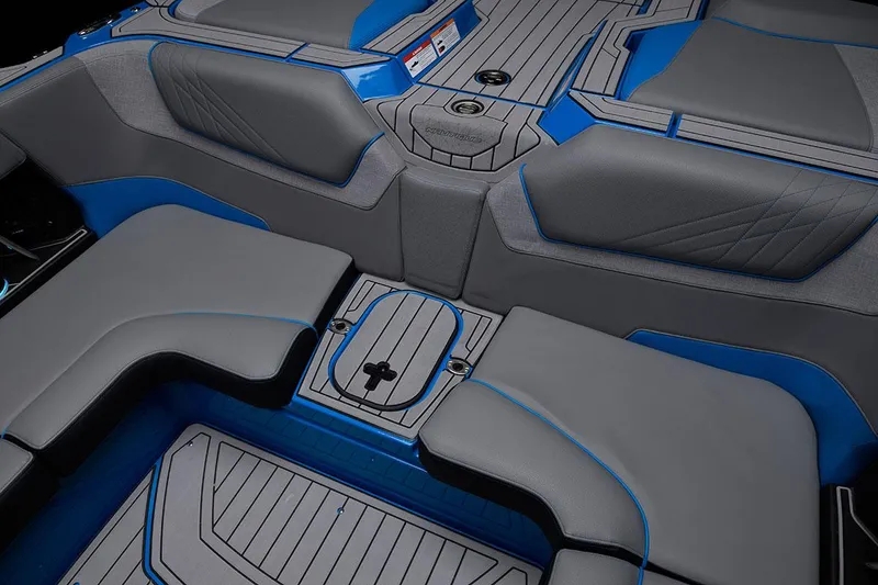 Slide: The Image of Manufacturer Provided Image: 2021 Nautique Super Air Nautique GS22 interior seating and deck. - 23