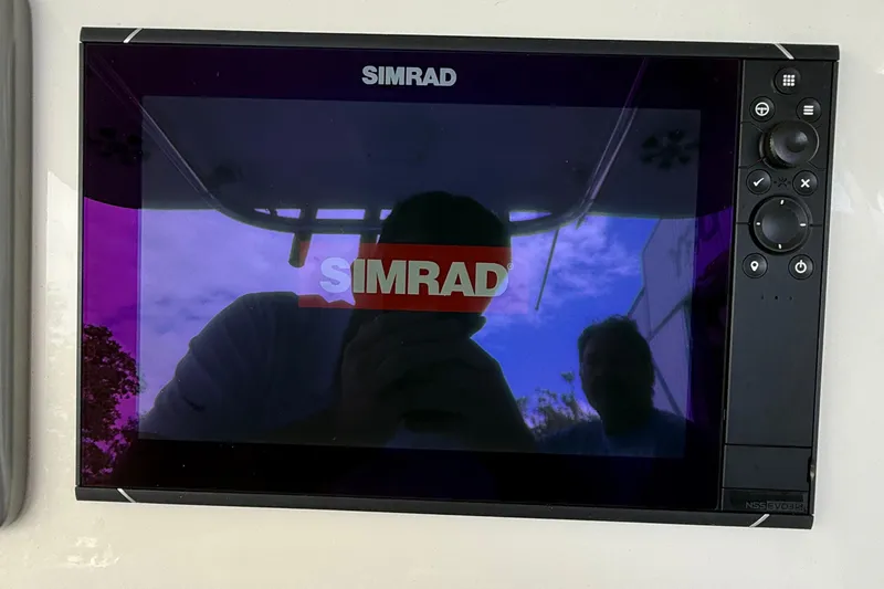 Slide: The Image of Simrad marine display on 2008 Century 2901 Center Console boat. - 28