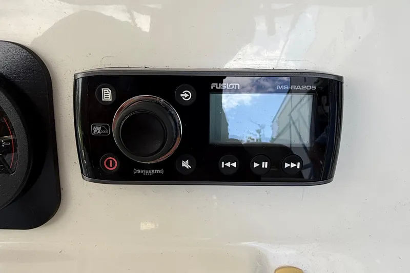 Slide: The Image of Fusion MS-RA205 marine stereo on 2008 Century 2901 Center Console boat. - 32