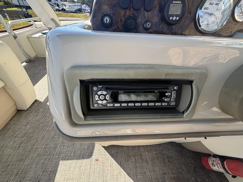 Slide: The Image of Sun Tracker Fishin'' Barge 21 w/Mercury Big Foot - 40HP - 4-Stroke Engine w/Trailer Included 2007 - 11