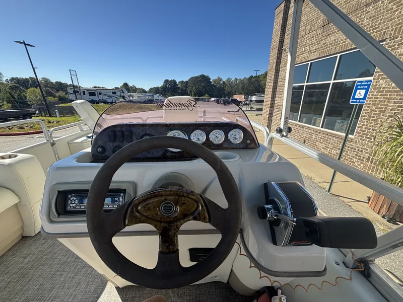 Slide: The Image of Sun Tracker Fishin'' Barge 21 w/Mercury Big Foot - 40HP - 4-Stroke Engine w/Trailer Included 2007 - 12