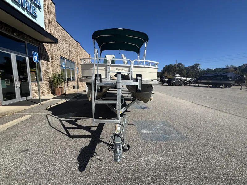 Slide: The Image of Sun Tracker Fishin'' Barge 21 w/Mercury Big Foot - 40HP - 4-Stroke Engine w/Trailer Included 2007 - 4