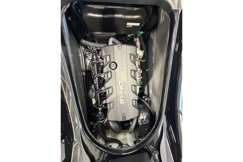 Slide: The Image of Engine compartment of 2026 Yamaha WaveRunner FX, showcasing advanced SVHO technology. - 9
