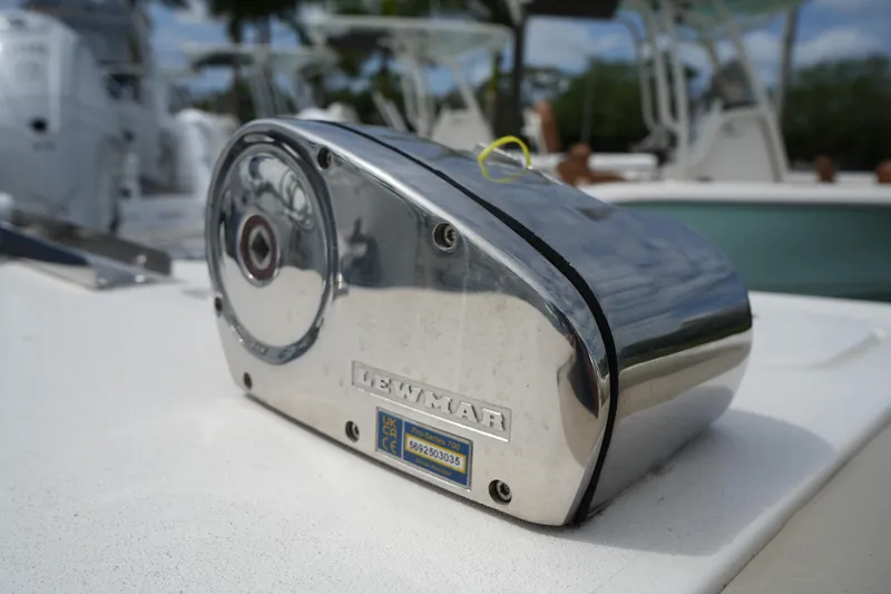 Slide: The Image of Close-up of Lewmar equipment on a 2026 Key West 239 DFS boat. - 23