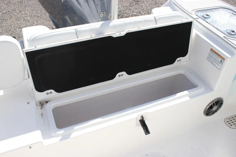 Slide: The Image of Open storage compartment on 2026 Sea Fox 248 Commander boat. - 17