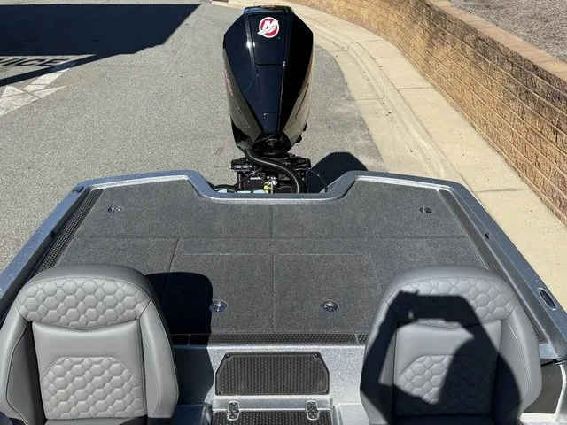 Slide: The Image of 2026 Ikon Boats VLX20 with dual seats and powerful outboard motor. - 14