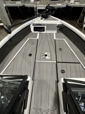 Slide: The Image of 2024 Vexus ADX190 boat deck with sleek design and modern features. - 8