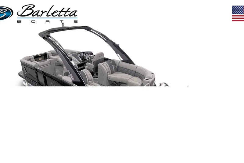 Slide: The Image of 2025 Barletta LUSSO L23QCSSA pontoon boat interior with luxury seating and modern design. - 7