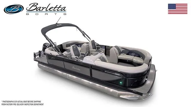 The Image of 2026 Barletta Boats Cabrio 22QC pontoon with sleek design and comfortable seating. - 1