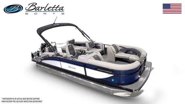 The Image of 2026 Barletta Boats Cabrio 22M pontoon with sleek design and comfortable seating. - 1