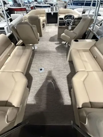 Slide: The Image of Interior of 2026 Godfrey Pontoons Xperience 2286 SBX, featuring spacious seating and modern design. - 8