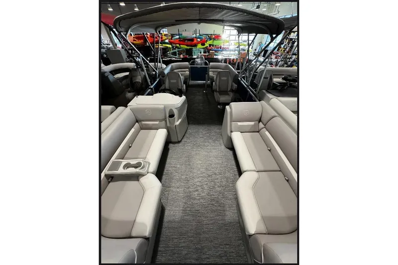 Slide: The Image of 2026 Godfrey Xperience 2286 SBX Sport Tube interior with spacious seating and modern design. - 3
