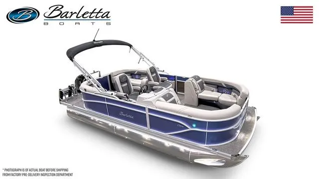 The Image of 2025 Barletta Boats C20QC pontoon with sleek design and luxurious seating. - 1