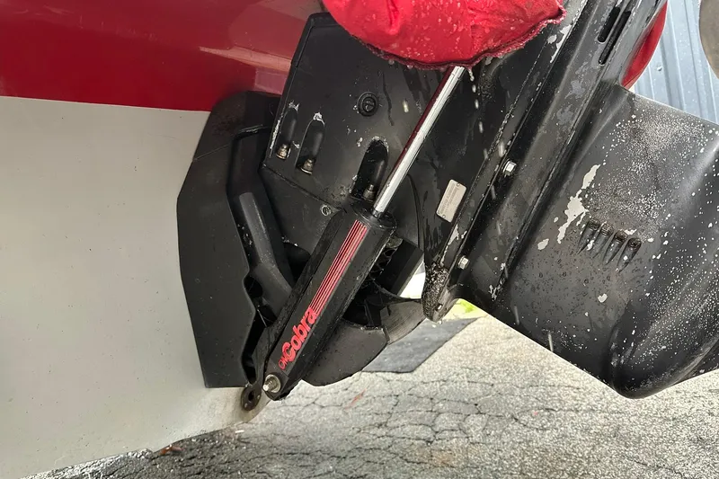 Slide: The Image of Close-up of 1991 Chris-Craft 167 Concept boat's Cobra outdrive mechanism. - 7