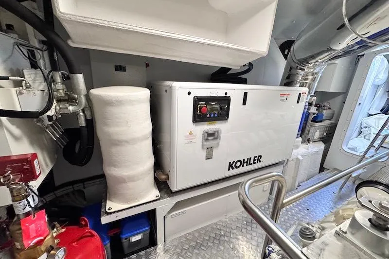 Slide: The Image of Engine room of 2026 Azimut Grande Magellano 25 Metri yacht with Kohler generator. - 85
