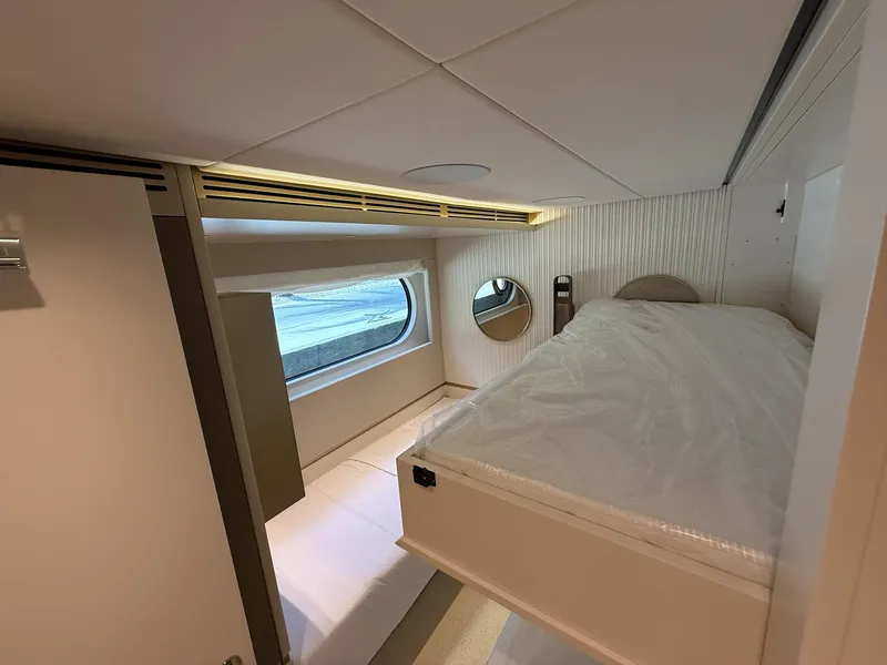 Slide: The Image of Luxurious cabin interior of 2026 Azimut Magellano 25M yacht with modern design. - 13