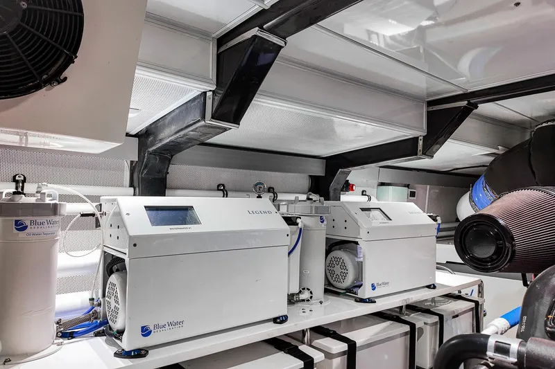 Slide: The Image of Luxurious Marlow Voyager Series 2022 yacht interior with plush seating and modern decor. - 21