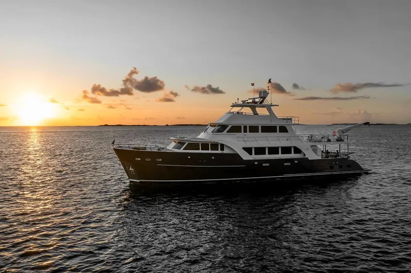 Slide: The Image of Engine room of 2022 Marlow Voyager Series yacht, featuring advanced machinery and components. - 53