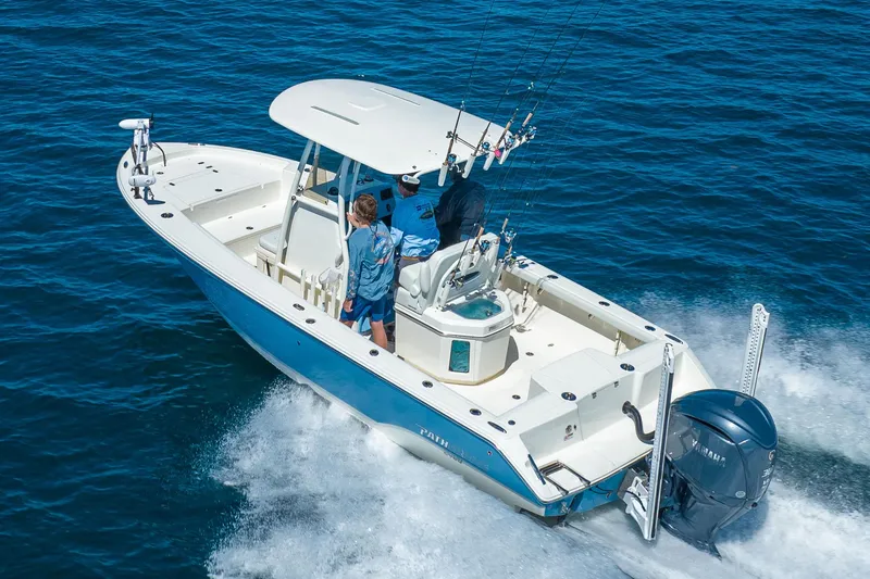 Slide: The Image of Manufacturer Provided Image: 2026 Pathfinder 2400 Open boat cruising on blue ocean waters. - 56