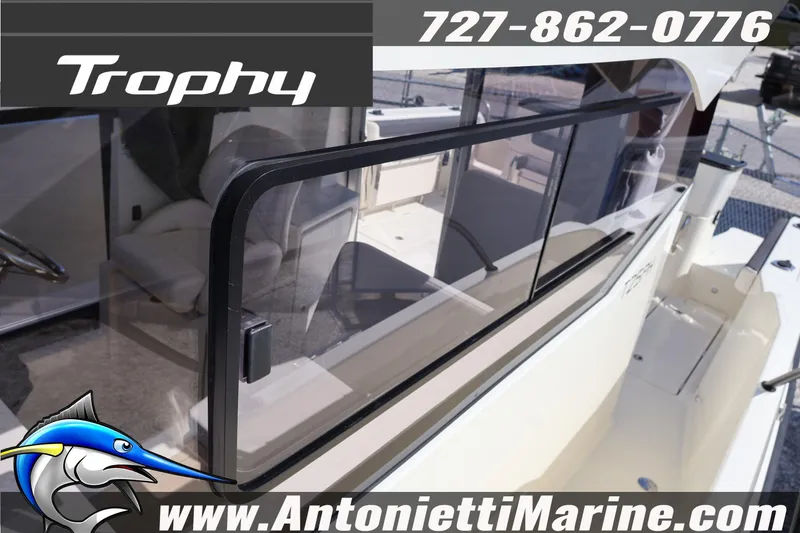 Slide: The Image of 2025 Trophy T 25 Pilothouse boat with sleek design, showcased by Antonietti Marine. - 36