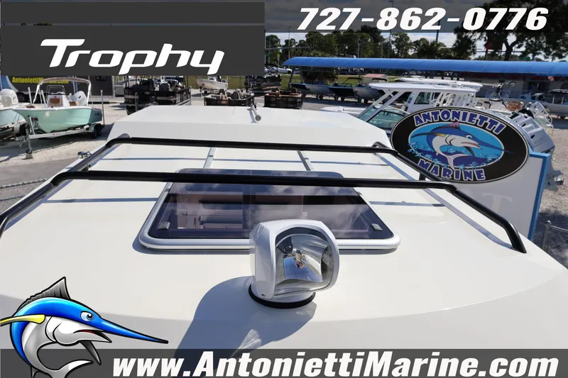 Slide: The Image of 2025 Trophy T 25 Pilothouse boat at Antonietti Marine dealership. - 40